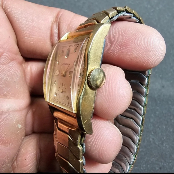 Vintage Cavalcade Mechanical Wind Up Watch 10K Gold Filled Crystal Dial Working - Picture 4 of 11